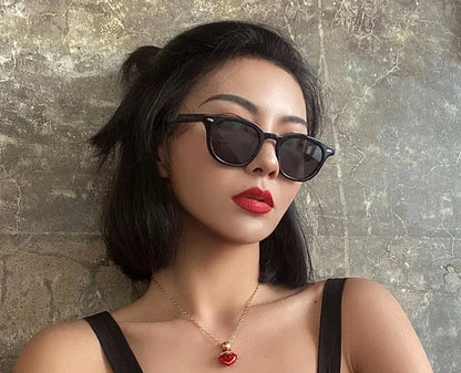 2020 Fashion Cool Vintage round Style DAY Sunglasses Tint Ocean Ins Popular Brand Design Sun Glasses Oculos De Sol 86374