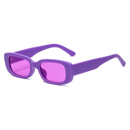 Stylish Y2K Sunglasses Women Man Macaron Pink Small Rectangle Colorful Sun Glasses Square Frame UV400 Eyewear