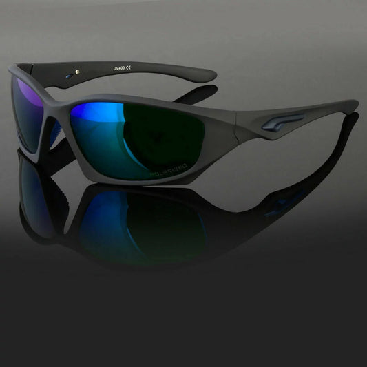 Polarized Sunglasses for Men & Women, Polarized HD Sport Wrap Men Cycling Golf Ski Sunglasses Fishing Driving Glasses, Block 100% of UVA,UVB and UVC Rays (Ocean Blue)